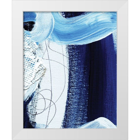 That Was Real Close White Modern Wood Framed Art Print by Kamdon Kreations