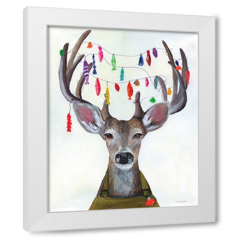 My Dear You Look A-Lure-ing White Modern Wood Framed Art Print by Kamdon Kreations