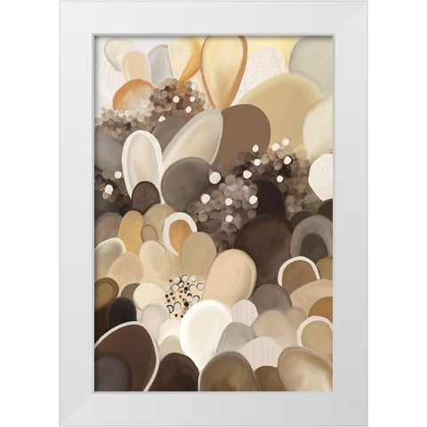 In Close Proximity White Modern Wood Framed Art Print by Kamdon Kreations