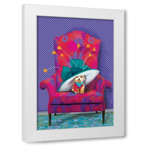 Buttercup    White Modern Wood Framed Art Print by Kamdon Kreations