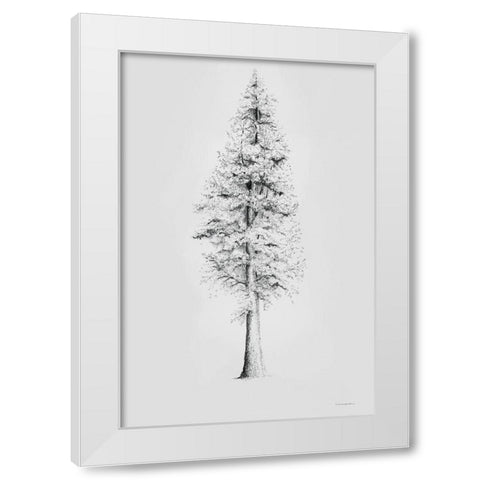 When a Redwood Isnt Red White Modern Wood Framed Art Print by Kamdon Kreations