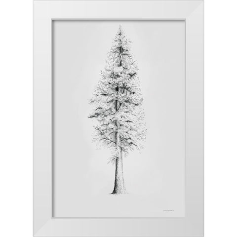 When a Redwood Isnt Red White Modern Wood Framed Art Print by Kamdon Kreations