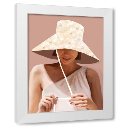 Sunny Day Shade White Modern Wood Framed Art Print by Kamdon Kreations