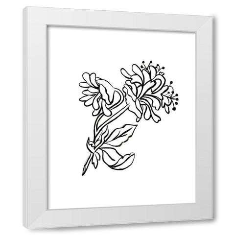 Slight-Sweet and Strong White Modern Wood Framed Art Print by Kamdon Kreations