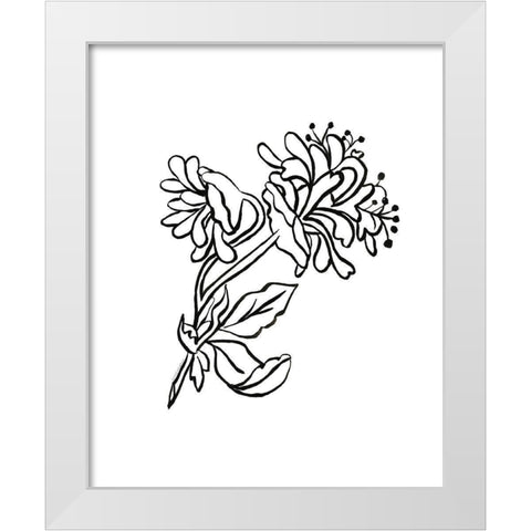 Slight-Sweet and Strong White Modern Wood Framed Art Print by Kamdon Kreations