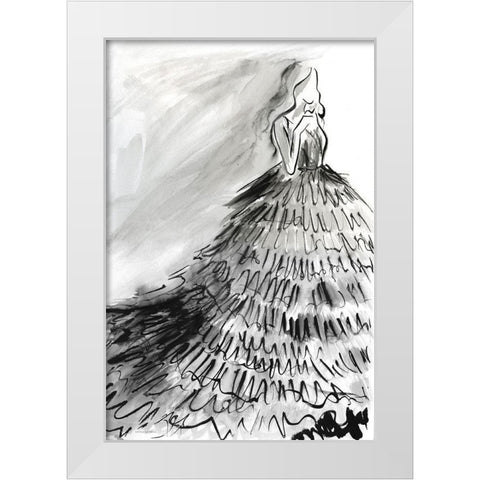 At a Glance White Modern Wood Framed Art Print by Kamdon Kreations