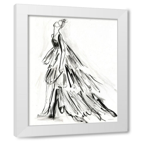 I Have Nothing to Wear White Modern Wood Framed Art Print by Kamdon Kreations