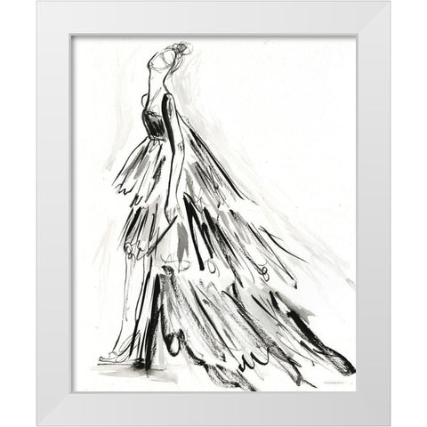 I Have Nothing to Wear White Modern Wood Framed Art Print by Kamdon Kreations