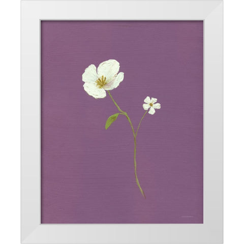 Motherhood White Modern Wood Framed Art Print by Kamdon Kreations