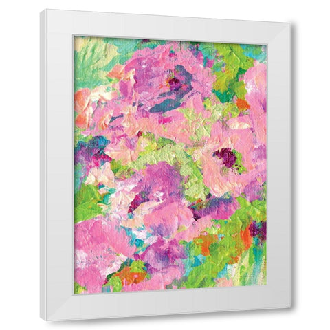 Happy, Happy, Happy White Modern Wood Framed Art Print by Kamdon Kreations