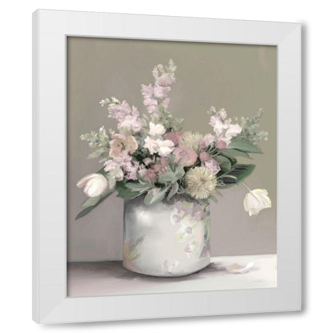 Walking in a Daze White Modern Wood Framed Art Print by Kamdon Kreations