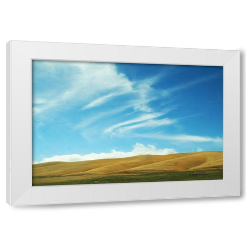 California Sky White Modern Wood Framed Art Print by Brooks, Kari