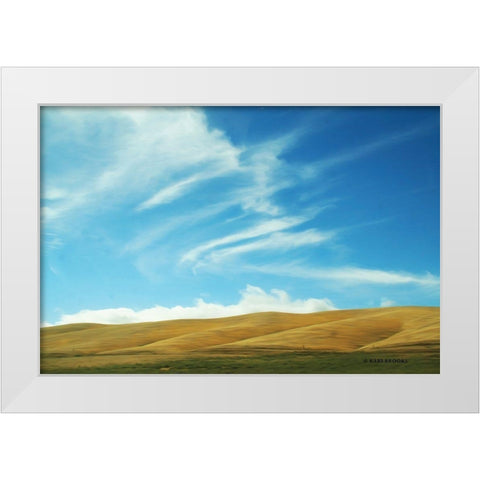 California Sky White Modern Wood Framed Art Print by Brooks, Kari