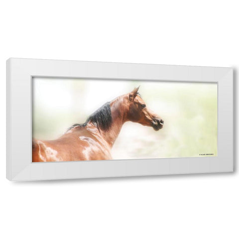 Rose III White Modern Wood Framed Art Print by Brooks, Kari