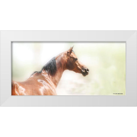 Rose III White Modern Wood Framed Art Print by Brooks, Kari