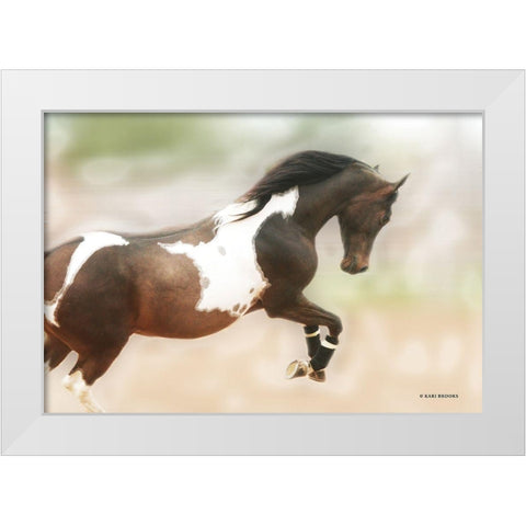 A Wild Kookie White Modern Wood Framed Art Print by Brooks, Kari