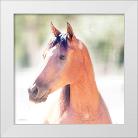 The Berry White Modern Wood Framed Art Print by Brooks, Kari