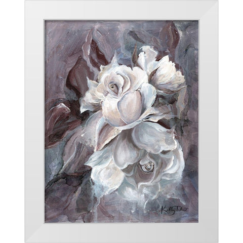 Scent of a Rose White Modern Wood Framed Art Print by Talent, Kelley
