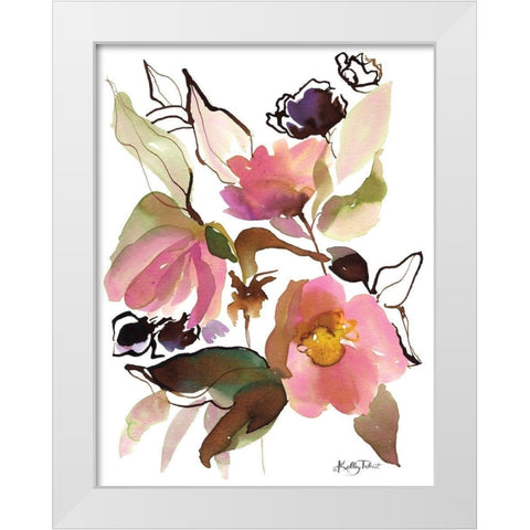 Bohemians Blossoms II White Modern Wood Framed Art Print by Talent, Kelley