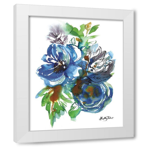 Summer Blues I White Modern Wood Framed Art Print by Talent, Kelley