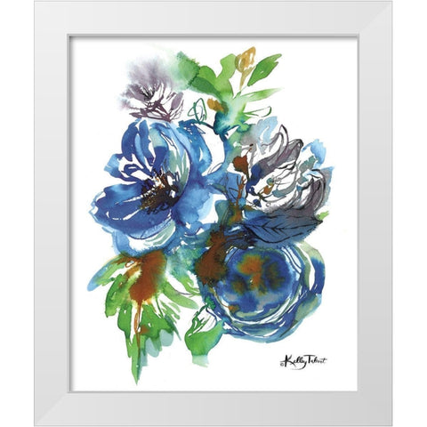 Summer Blues I White Modern Wood Framed Art Print by Talent, Kelley