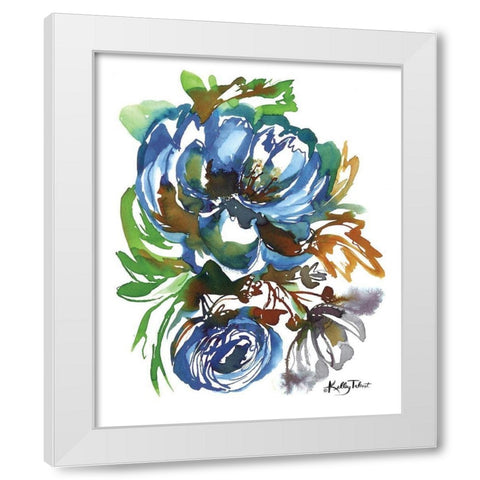 Summer Blues II White Modern Wood Framed Art Print by Talent, Kelley