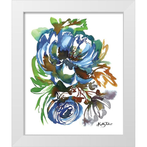 Summer Blues II White Modern Wood Framed Art Print by Talent, Kelley