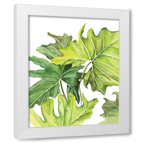 Tropical Jungle White Modern Wood Framed Art Print by Talent, Kelley