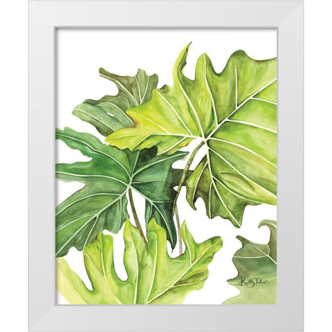 Tropical Jungle White Modern Wood Framed Art Print by Talent, Kelley