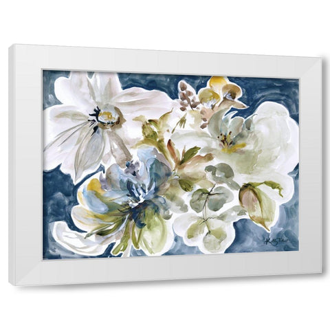 Summer Garden White Modern Wood Framed Art Print by Talent, Kelley