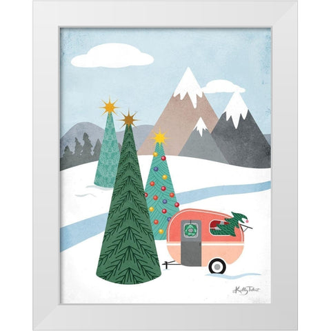 Woodland Holiday    White Modern Wood Framed Art Print by Talent, Kelley