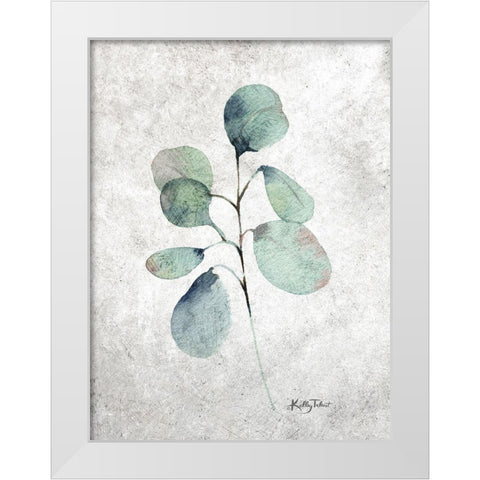 Eucalyptus Branch White Modern Wood Framed Art Print by Talent, Kelley