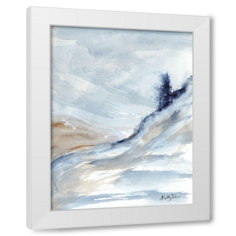 Seaside Overlook White Modern Wood Framed Art Print by Talent, Kelley