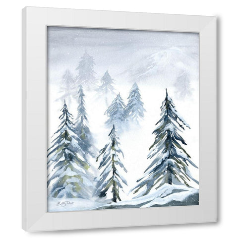 Winter Wonderland White Modern Wood Framed Art Print by Talent, Kelley