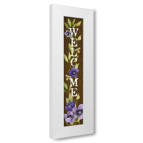 Summer Welcome I  White Modern Wood Framed Art Print by Talent, Kelley