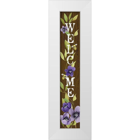 Summer Welcome I  White Modern Wood Framed Art Print by Talent, Kelley