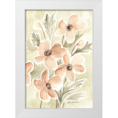 Serene Botanicals II White Modern Wood Framed Art Print by Talent, Kelley