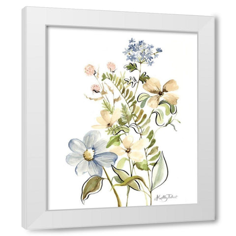 Wildflower Meadow 2 White Modern Wood Framed Art Print by Talent, Kelley