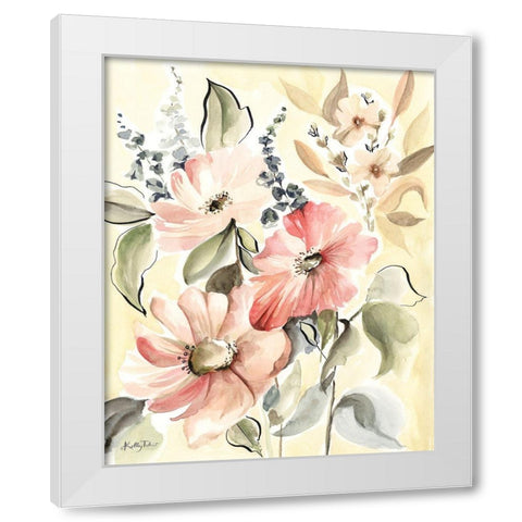 Wildflower Meadow 3 White Modern Wood Framed Art Print by Talent, Kelley