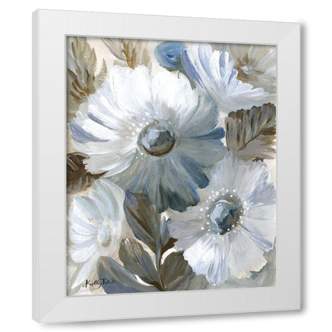 Flower Garden White Modern Wood Framed Art Print by Talent, Kelley