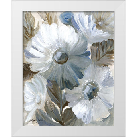 Flower Garden White Modern Wood Framed Art Print by Talent, Kelley