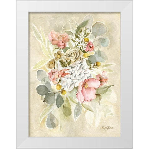 Sunday Garden Stroll White Modern Wood Framed Art Print by Talent, Kelley