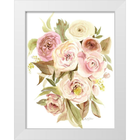 Roses Abound White Modern Wood Framed Art Print by Talent, Kelley