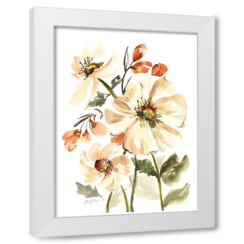Fancy That Bouquet White Modern Wood Framed Art Print by Talent, Kelley