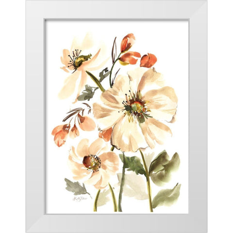 Fancy That Bouquet White Modern Wood Framed Art Print by Talent, Kelley