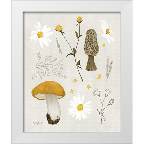 Woodland Clearing White Modern Wood Framed Art Print by Talent, Kelley