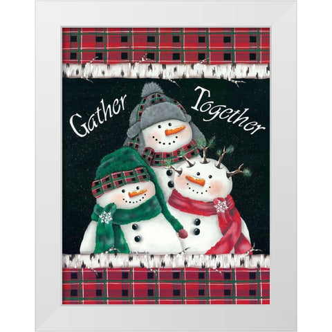 Gather Together White Modern Wood Framed Art Print by Kennedy, Lisa