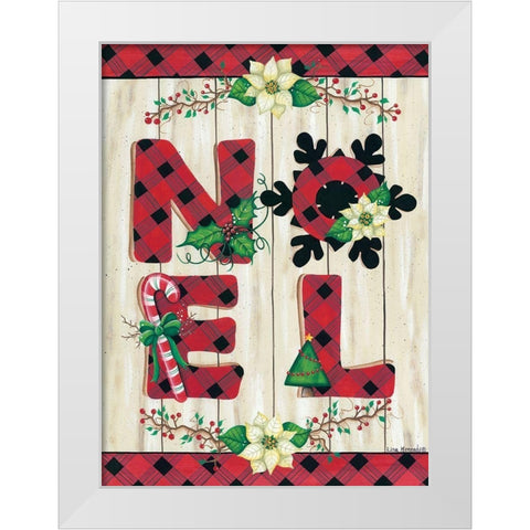NOEL White Modern Wood Framed Art Print by Kennedy, Lisa