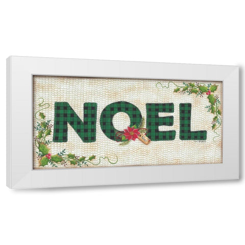 NOEL White Modern Wood Framed Art Print by Kennedy, Lisa