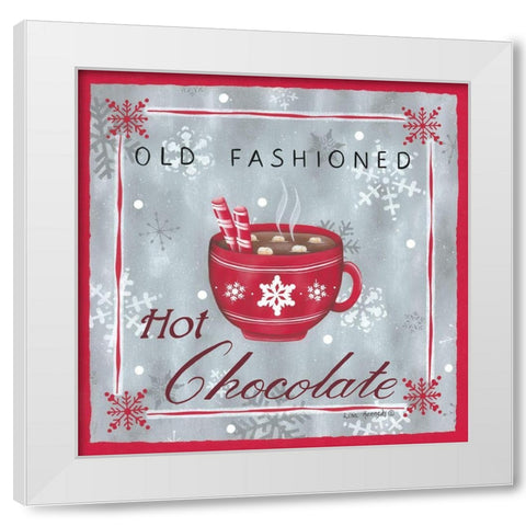 Hot Chocolate White Modern Wood Framed Art Print by Kennedy, Lisa